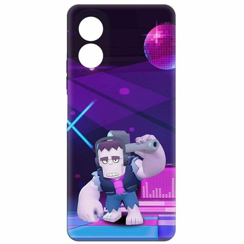 Чехол-накладка Krutoff Soft Case Brawl Stars - Фрэнк для Oppo A38 4G черный чехол накладка krutoff soft case brawl stars v8 бит для oppo a38 4g черный