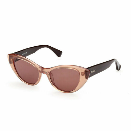 фото Солнцезащитные очки max mara, кошачий глаз, оправа: пластик, с защитой от уф, для женщин, коричневый