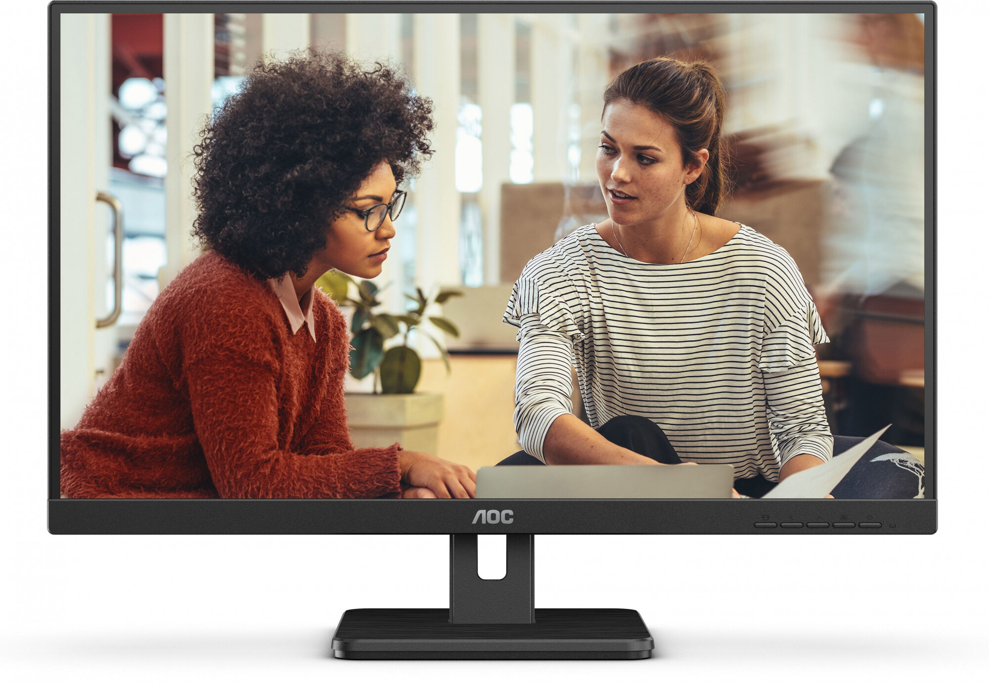 Монитор 27" AOC black (VA, 1920x1080, 75Hz, 4 ms, 178°/178°, 300 cd/m, 20M:1, +2xHDMI 1.4, +DisplayPort 1.2, MM) - фото №17