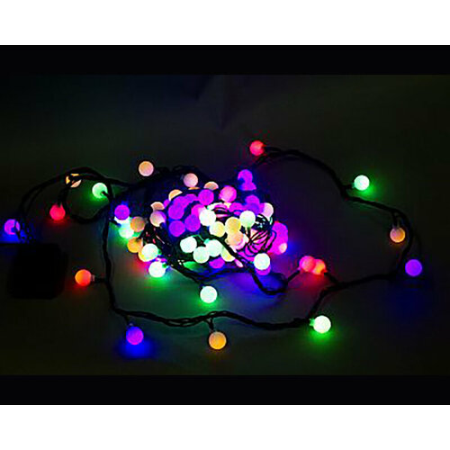 Гирлянда светодиодная A-002A LED MIX 10м 100LED с контроллером c насадками 