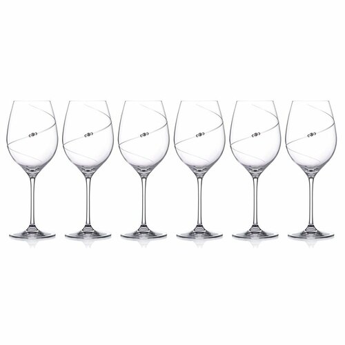 6 бокалов для красного вина Diamante Silhouette 470 мл (арт. 1045.506. SAT)