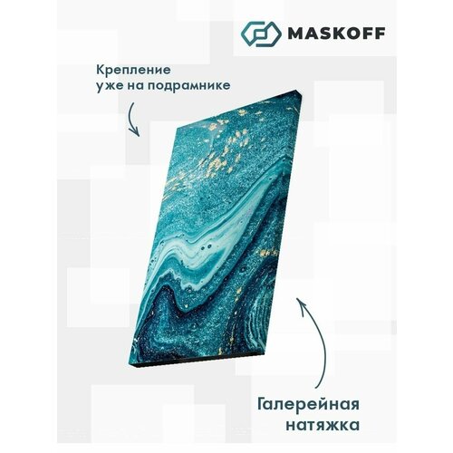 Модульная картина холст мрамор листья