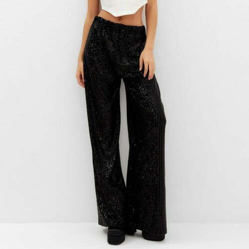 фото Брюки mist, размер 48, черный