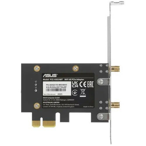 Wi-Fi адаптер Asus PCE-AXE59BT (90IG07I0-MO0B00) — фото 8
