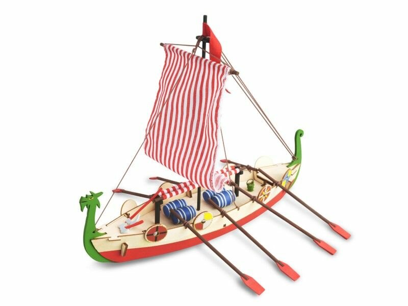 Собранная деревянная модель корабля Artesania Latina DRAKKAR (VIKING BOAT) BUILT, AL30506B