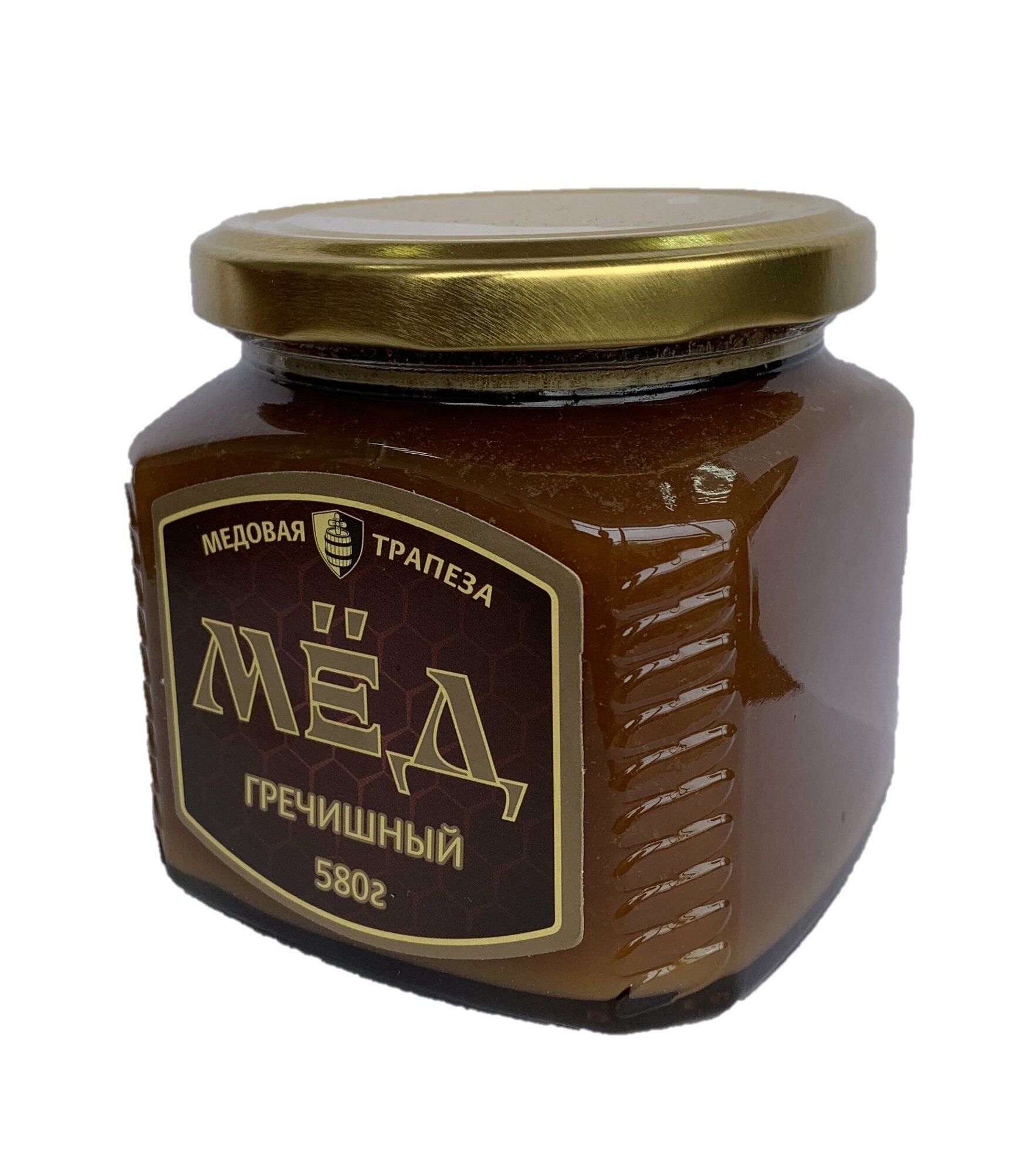 Мёд натуральный "медовая трапеза" Гречишный, 580 г