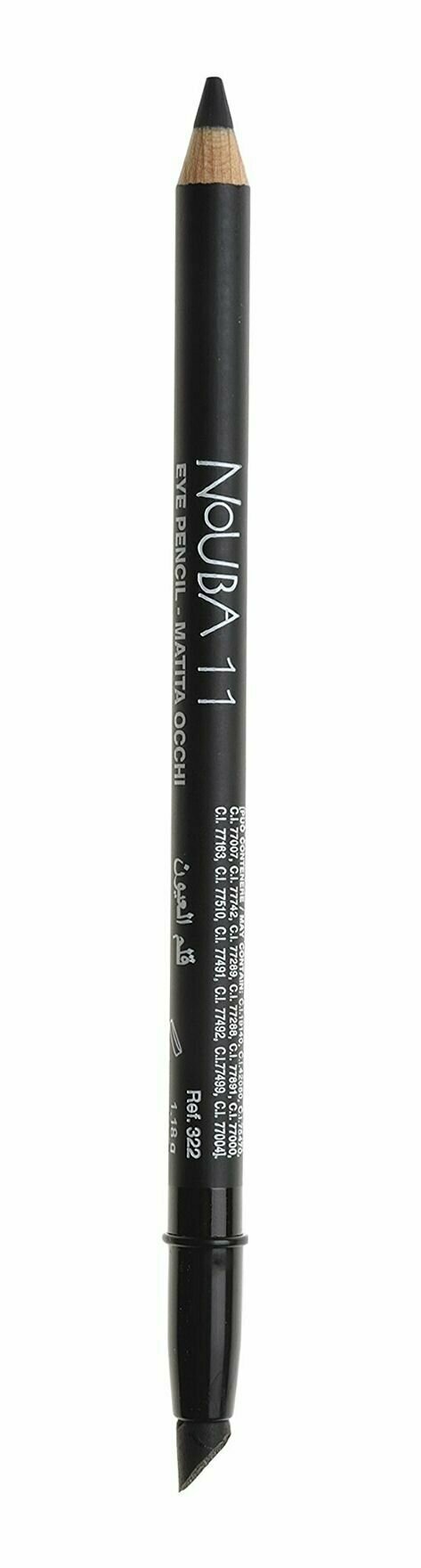 Карандаш для глаз с аппликатором 11 черный Nouba Eye Pencil