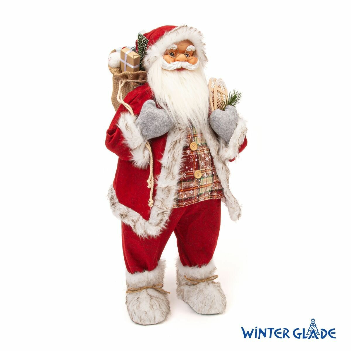Фигурка новогодняя Дед Мороз Winter Glade 80 см (красный)