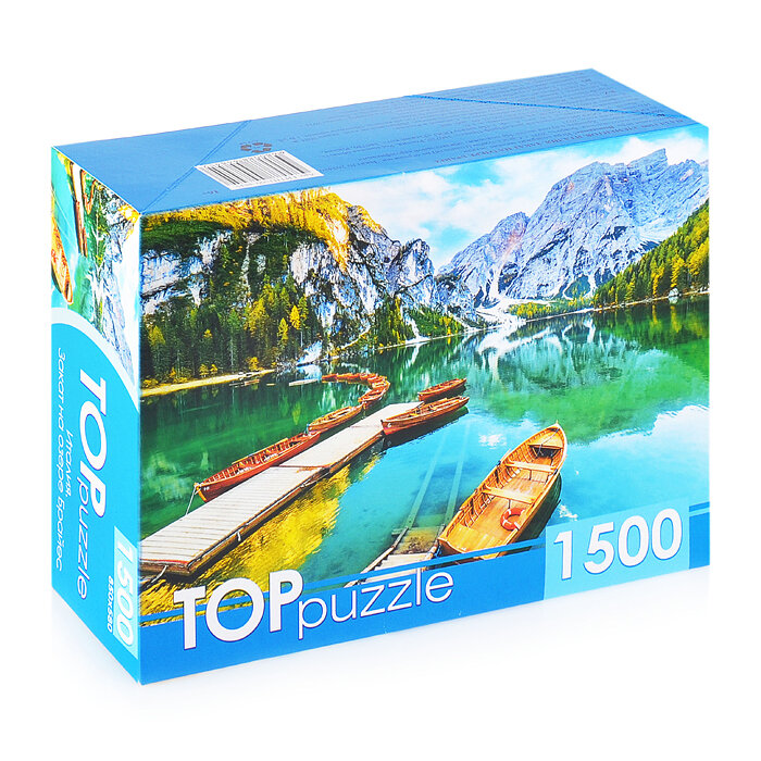 ПазлыTOPpuzzle 1500 дет. Италия. Закат на озере Брайес ГИТП1500-4845, (Рыжий кот) ()