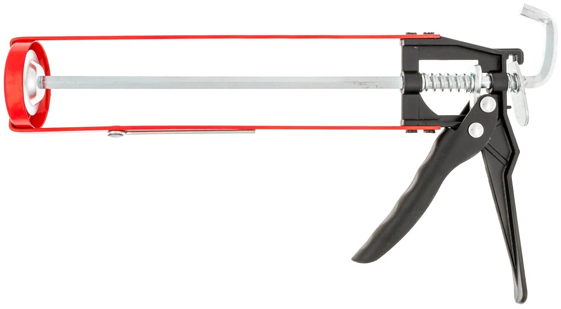 Пистолет для герметика скелетообразный с шестигр. штоком красный 310мл "Профи" "888"