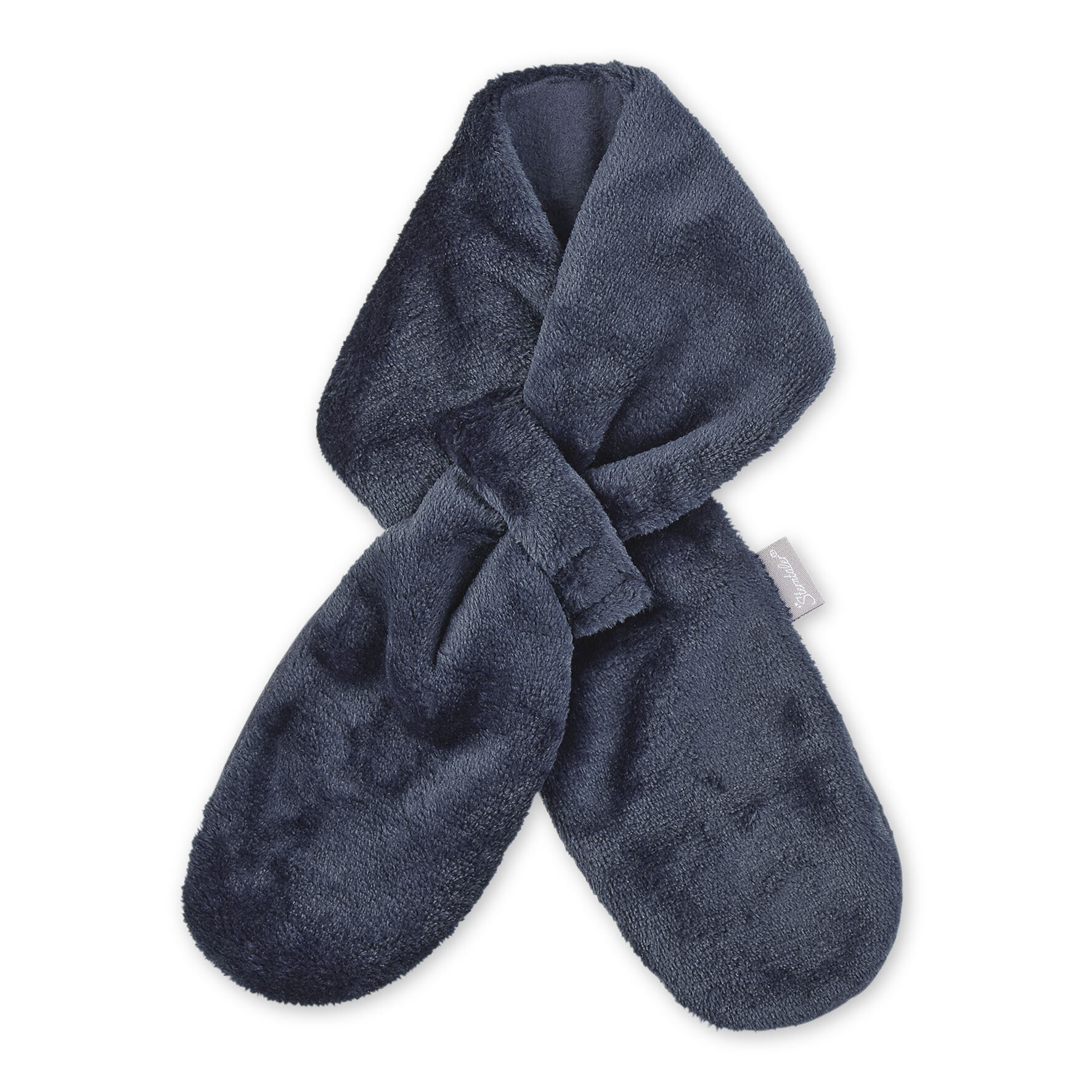 Шарф  для мальчиков70х10 см универсальный темно-синий