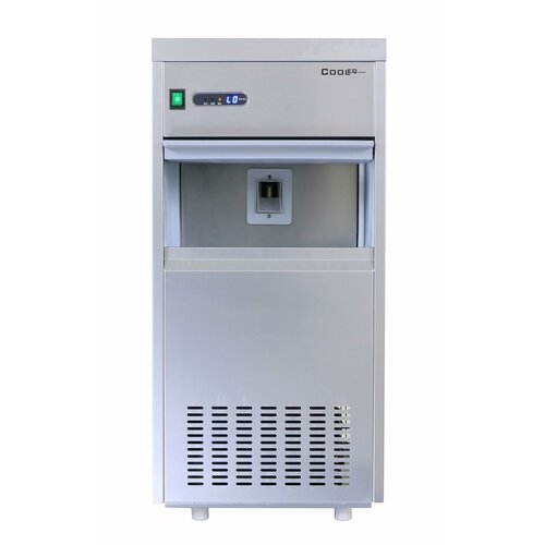 Льдогенератор промышленный проточный COOLEQ IMS-85 гранулы. Ледогенератор профессиональный, генератор льда для дома и бара серый металлик