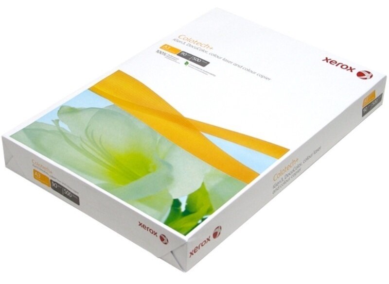 Бумага для принтера Бумага для цветной лазерной печати XEROX Colotech plus, А3, 90г/кв. м, 170%CIE (500 листов)