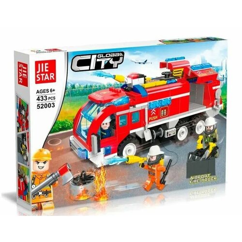 Конструктор Сити Пожарная машина, 433 деталей