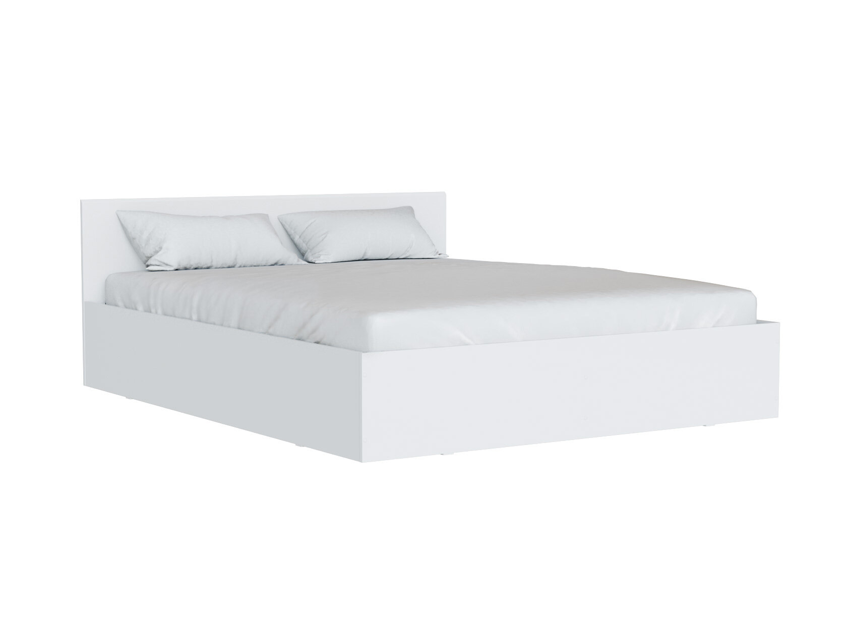Двуспальная кровать СВ-Мебель Тайлер Белый текстурный