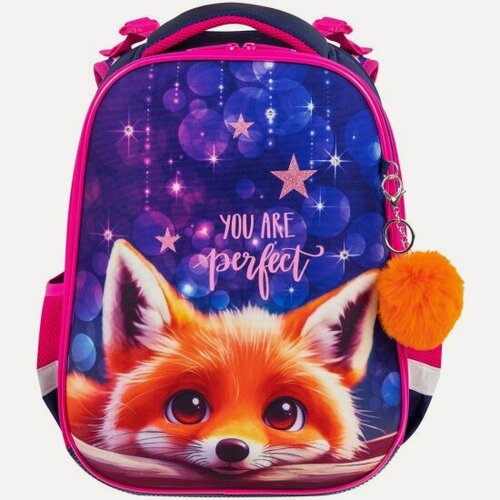 Изображение товара Ранец Brauberg 272019 PREMIUM Cute fox 2 отделения с брелоком LED лампочки 38х29х16 см
