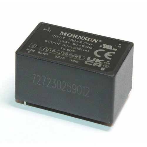 5V 10W 2A LD10-23B05R2 Модуль питания сетевой блок питания под пайку MORNSUN электротовар 2077₽