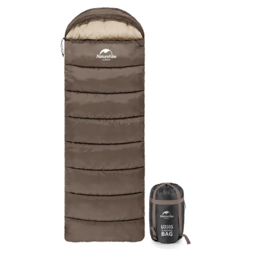 Спальный мешок Naturehike U Series Brown U250 молния слева 6927595767207L 488200₽