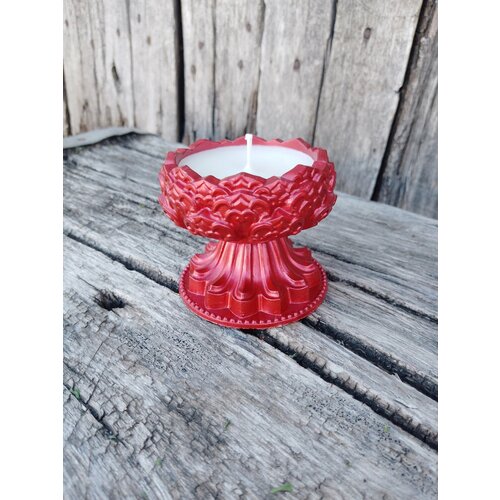 Свеча ароматическая в подсвечнике 76 аромат Абрикос с базиликом и мандарином 378₽