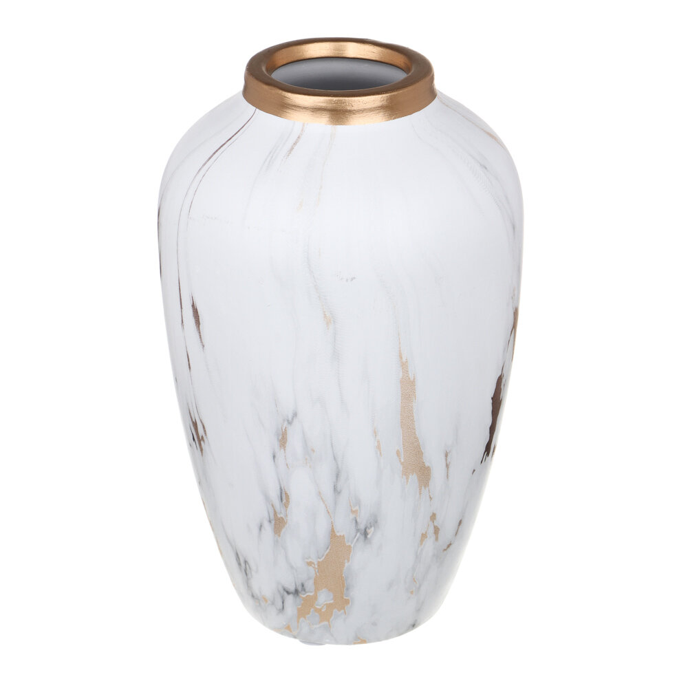 фото Ваза керамическая, 12x19,5 см, керамика, цвет белый