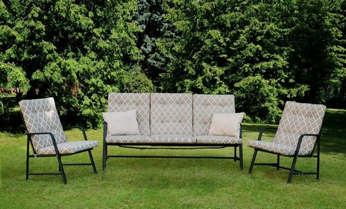 Изображение товара Набор террасной мебели Глория-2 с1195/119п / Обеденный стол / диван / 2 кресла