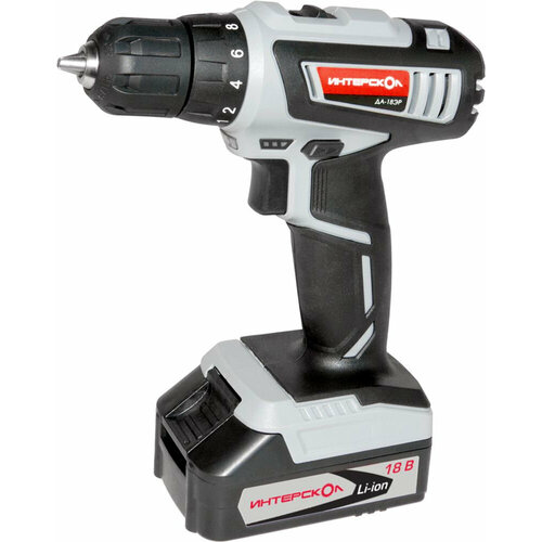 Дрель-шуруповерт Интерскол ДА-18ЭР аккум патрон быстрозажимной 4362220 7988₽