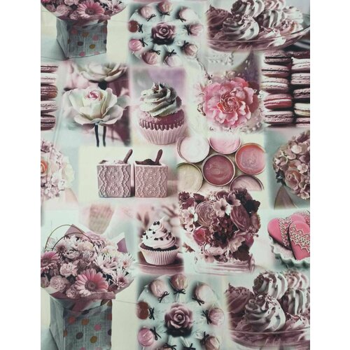 Ткань для штор, cкатертей /Viva текстиль/ с печатным рисунком, высота 2.9 м, на отрез от 1 метра, ткань отправляется единым метражом в одном заказе