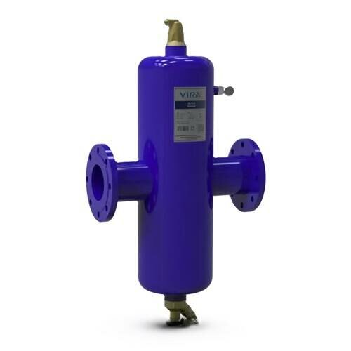 Сепаратор воздуха и шлама ViRA VIRAPlus - Ду65 мм (ф/ф, PN10, Tmax 110°C, с магнитной вставкой)