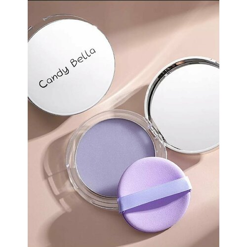 Бесцветная матирующая пудра для лица Candy Bella фиолетовая