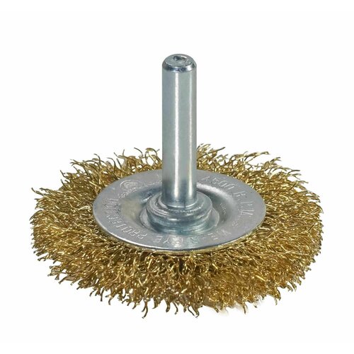Щетка для дрели ф50мм дисковая сталь латунированная 250₽