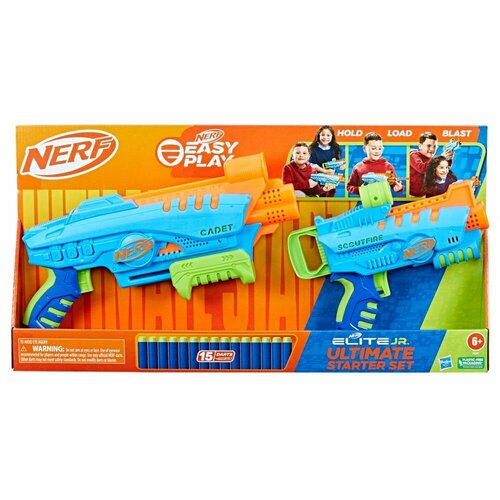 фото Nerf игровой набор nerf бластер elite jr ultimate starter set f6369