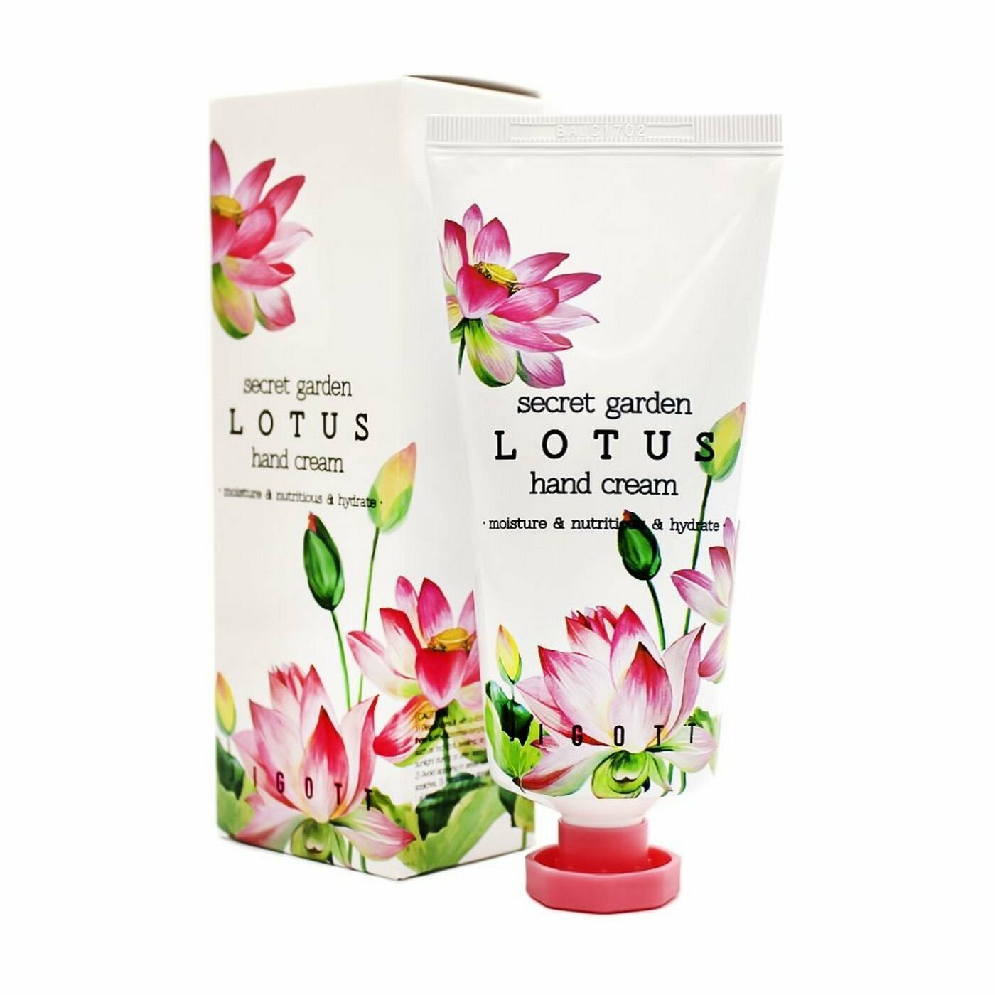 JIGOTT SECRET GARDEN LOTUS HAND CREAM Крем для рук с экстрактом лотоса