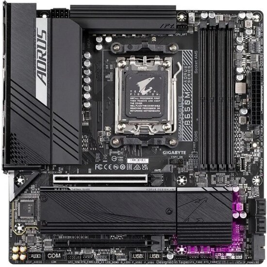 Материнская плата GIGABYTE B650M AORUS ELITE, AM5, mATX — фото 1