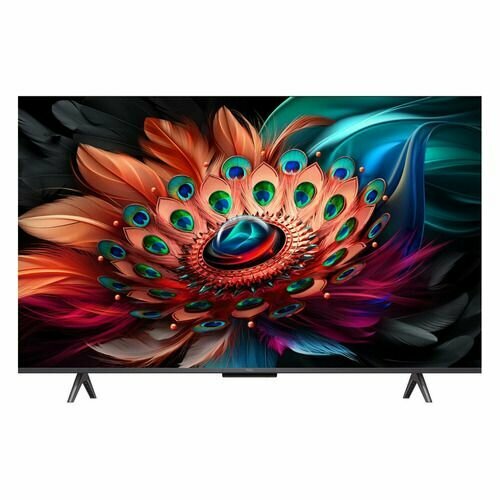 43" Телевизор TCL 43C655, QLED, 4K Ultra HD, черный, смарт ТВ, Google TV