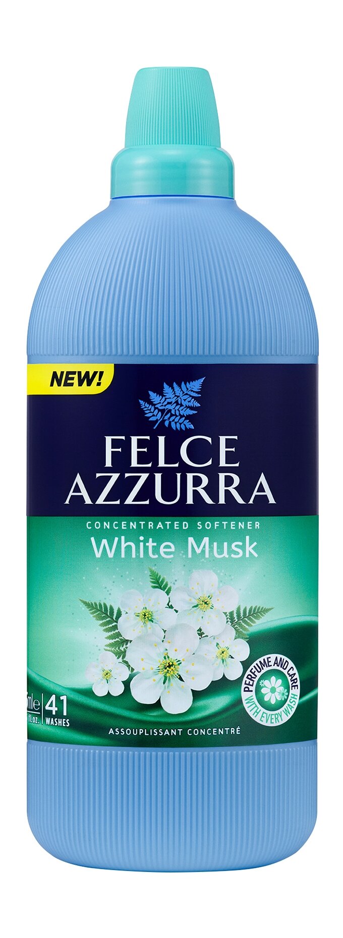 фото FELCE AZZURA Кондиционер концентрированный для белья Белый мускус, 1025 мл