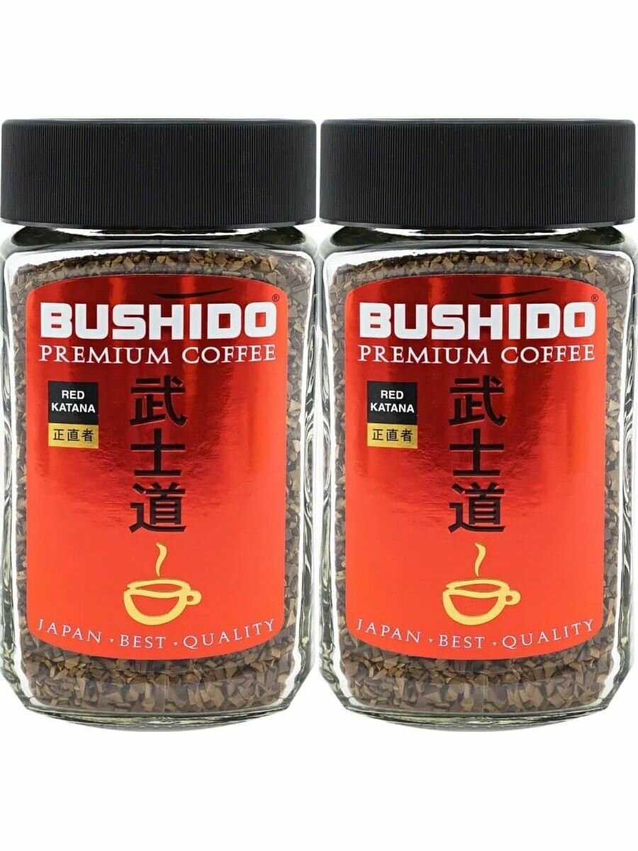 Кофе растворимый Бушидо Bushido Red Katana, 100 г 2 шт швейцария