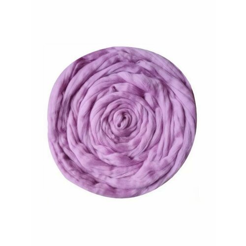 Пряжа ТКФ Тонкая шерсть для валяния 100 г 0389 св. фиалка