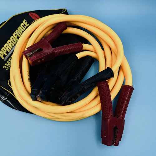 Изображение товара Пусковые провода 3000 А 3 метра мощные крокодилы для прикуривания авто и грузовика