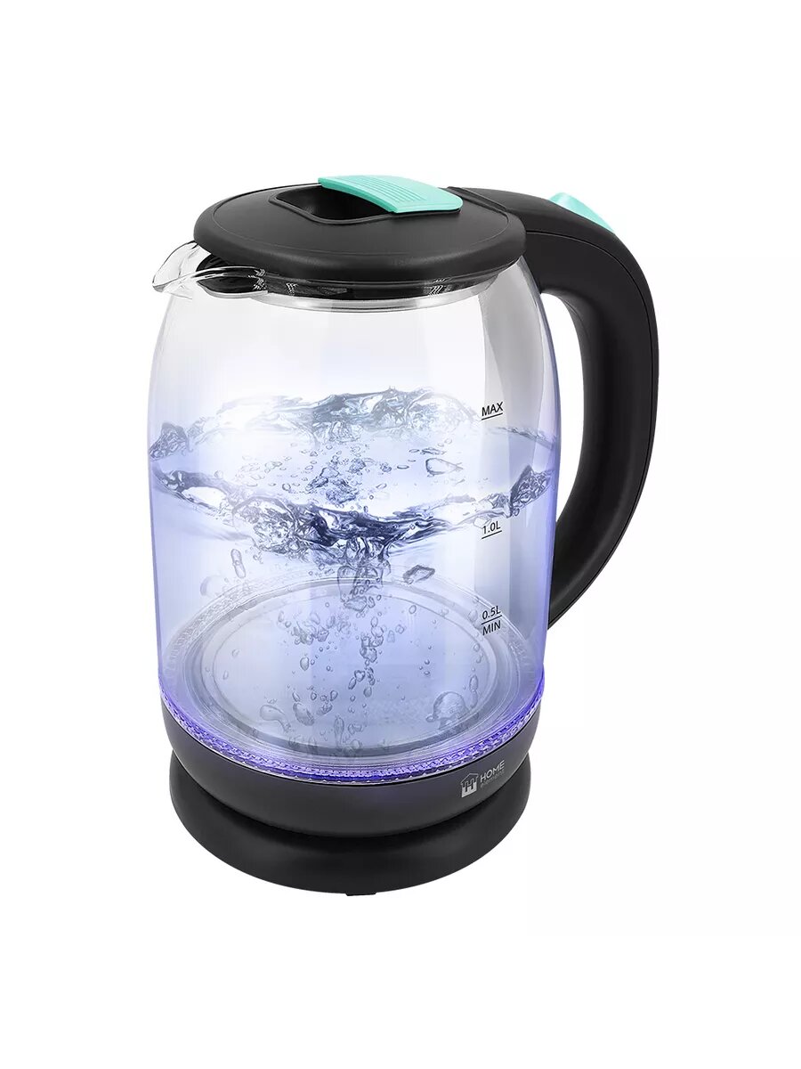 Электрический чайник HOME ELEMENT HE-KT186 светлая яшма стеклянный, 2л