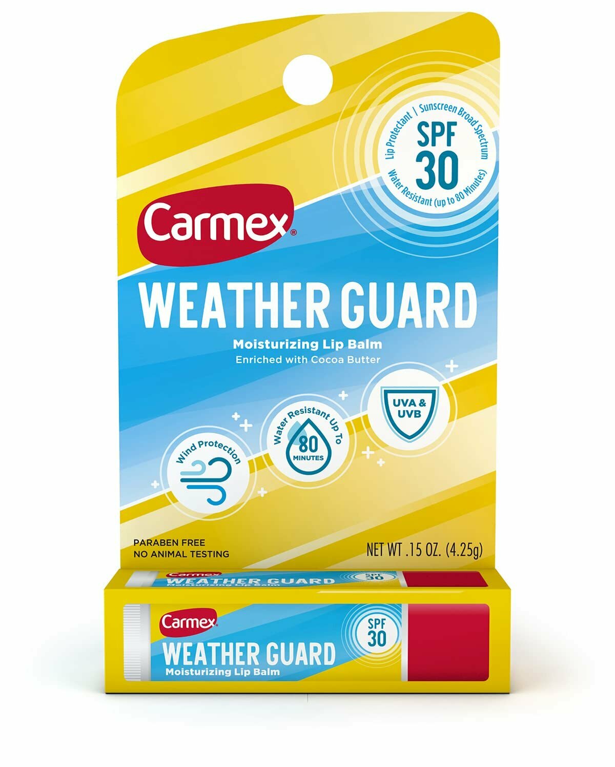Кармекс Carmex бальзам стик Weather Guard Lip Balm with SPF 30 Sticks, 4,25 гр