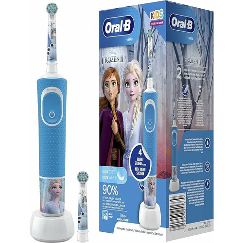 Электрическая зубная щетка Oral-B Oral-B Vitality D100 Frozen 2 сменные насадки D1004232K 3599₽