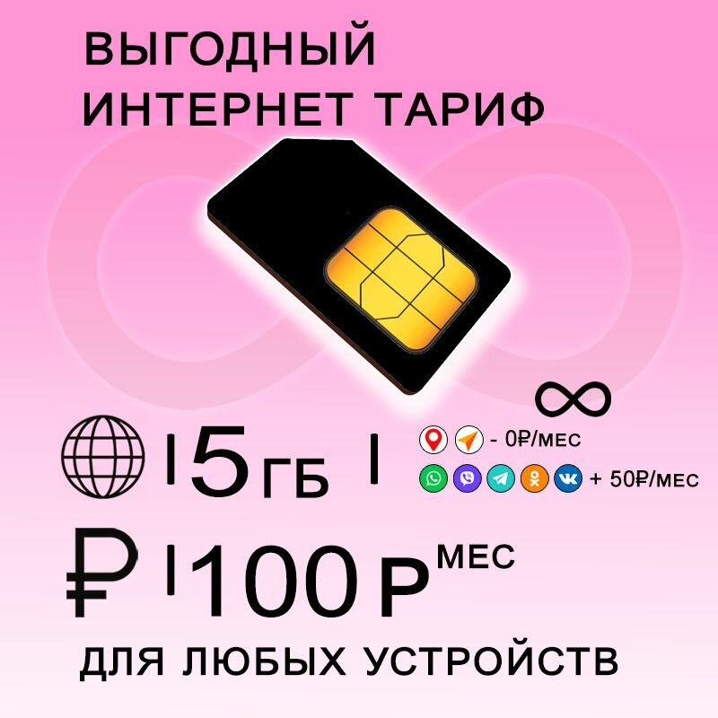 Сим карта 5 гб...