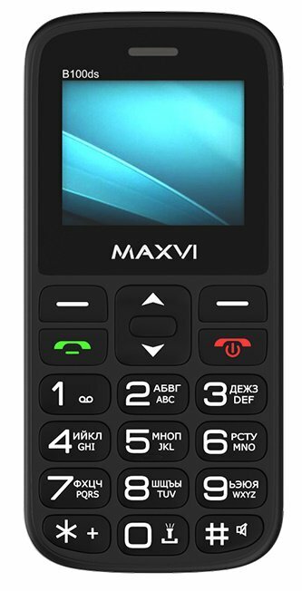 Мобильный телефон Maxvi B100ds, черный