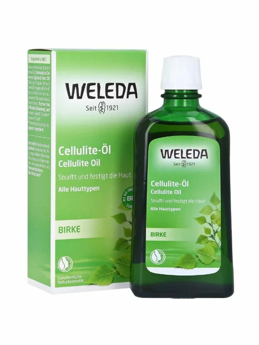 Березовое антицеллюлитное масло. Weleda, 100 мл