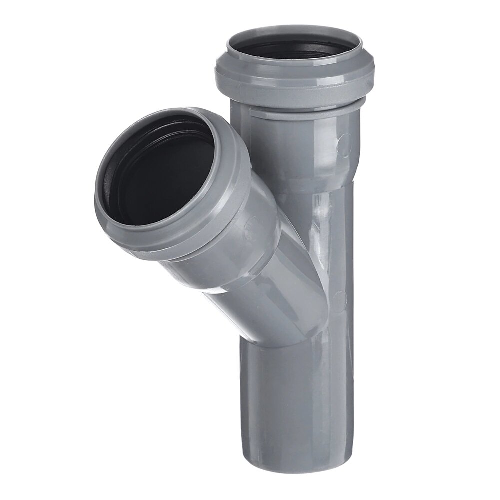 Тройник канализационный РТП d40 мм угол 45 гр 