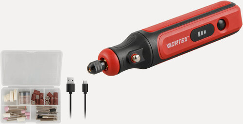 Изображение товара Гравер аккумуляторный WORTEX MG 1415 ELi в коробке с аксессуарами (1326523)