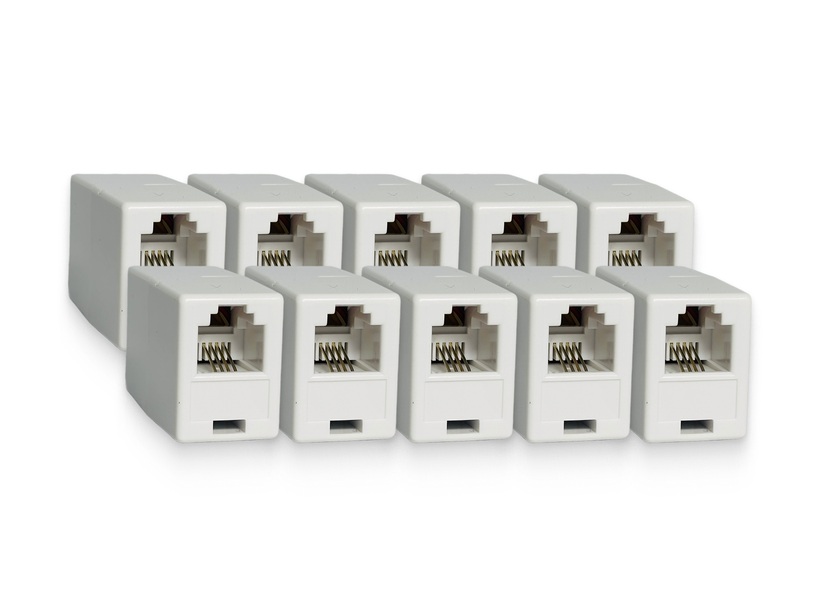 Муфта-соединитель двух патч-кордов RJ11-RJ11, 6P4C (10шт) WT-6004A-10