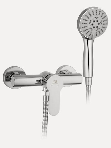 Изображение товара Смеситель для ванны без излива с душевым набором, хромированный