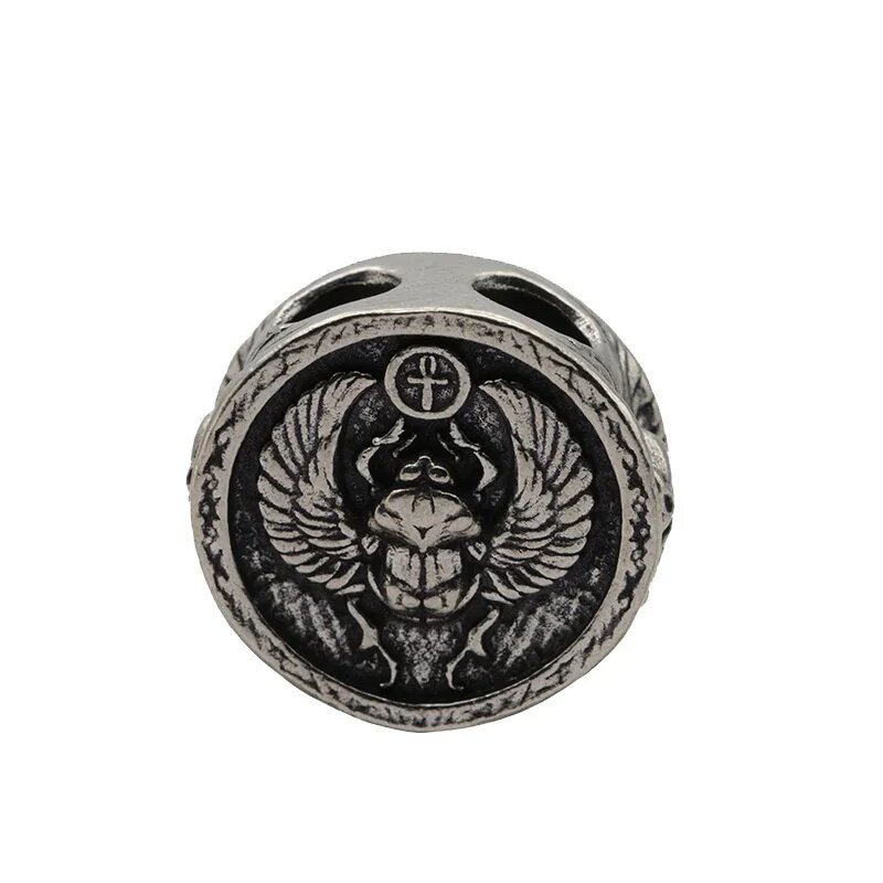 Латунный нож Dung Beetle Ankh Серебряный White Brass