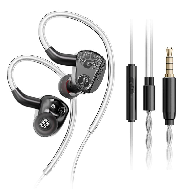 Наушники Zhulinniao Jinghong Z3, black 3.5 mic